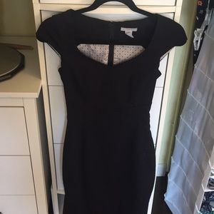 Black bodycon dress